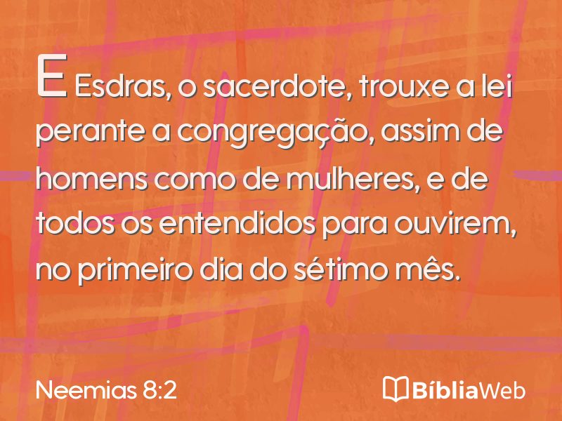 Neemias 8:2 em imagem para compartilhar