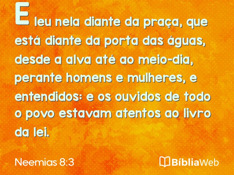 Neemias 8:3 em imagem para compartilhar