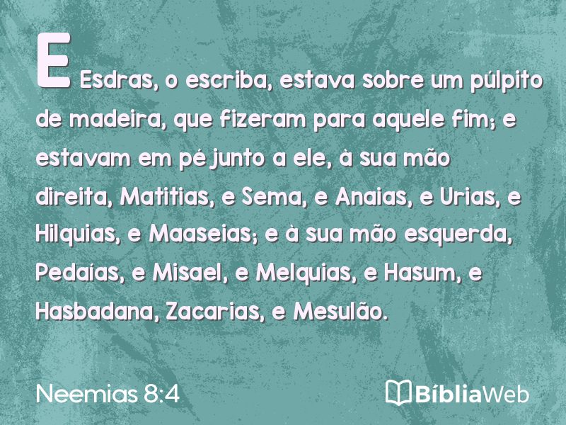 Neemias 8:4 em imagem para compartilhar