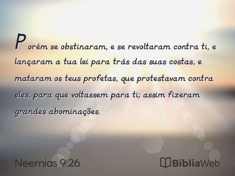 Neemias 9:26 em imagem para compartilhar