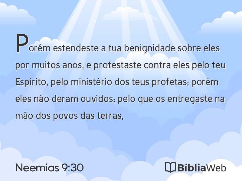 Neemias 9:30 em imagem para compartilhar