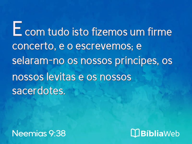 Neemias 9:38 em imagem para compartilhar