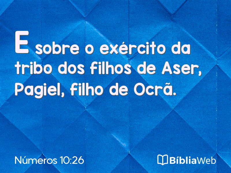 Números 10:26 em imagem para compartilhar
