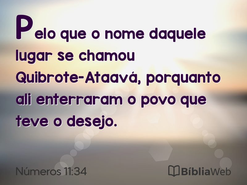 Números 11:34 em imagem para compartilhar
