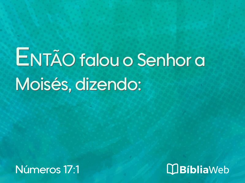 Números 17:1 em imagem para compartilhar