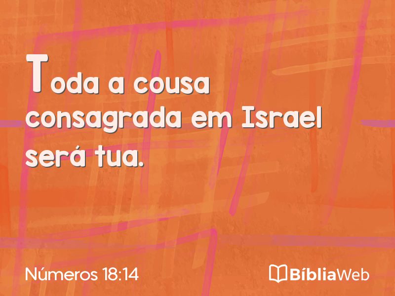 Números 18:14 em imagem para compartilhar