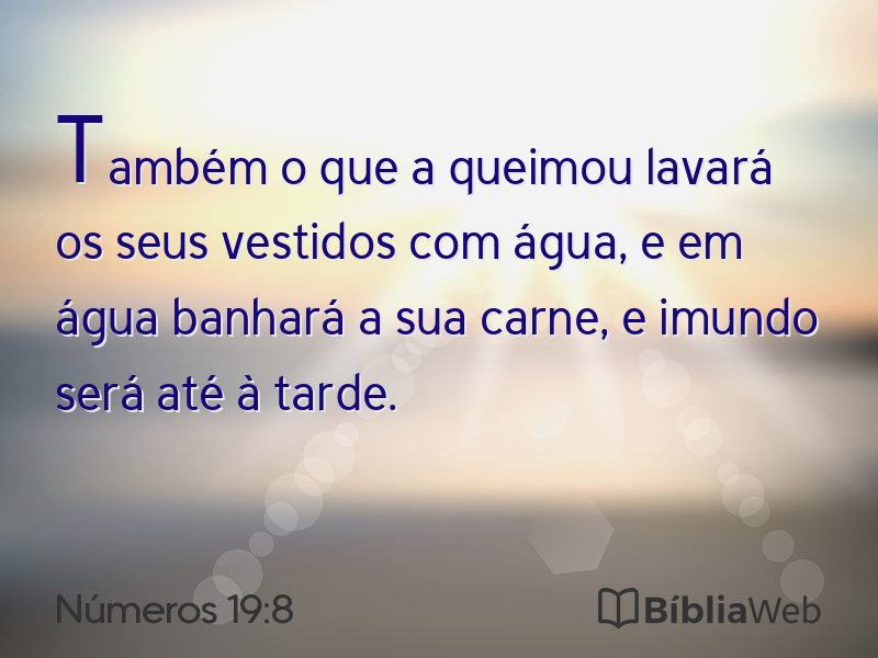Números 19:8 em imagem para compartilhar