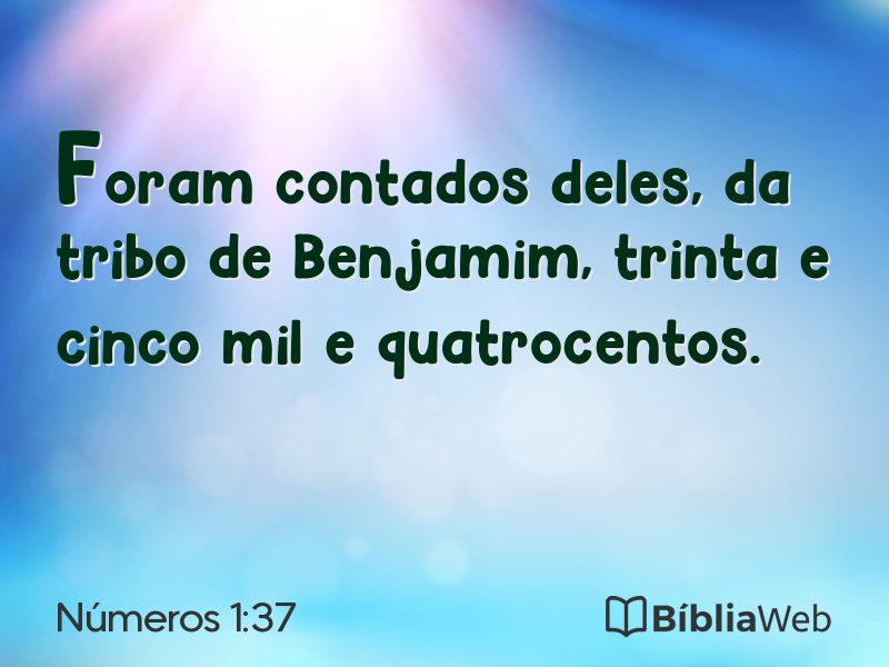 Números 1:37 em imagem para compartilhar