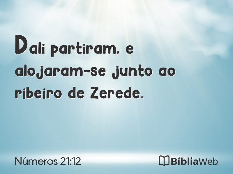 Números 21:12 em imagem para compartilhar