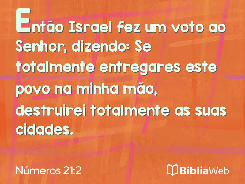 Números 21:2 em imagem para compartilhar