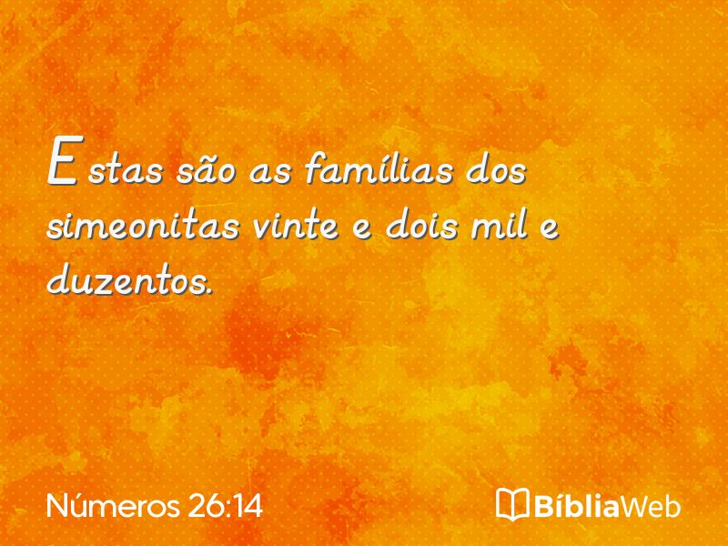 Números 26:14 em imagem para compartilhar