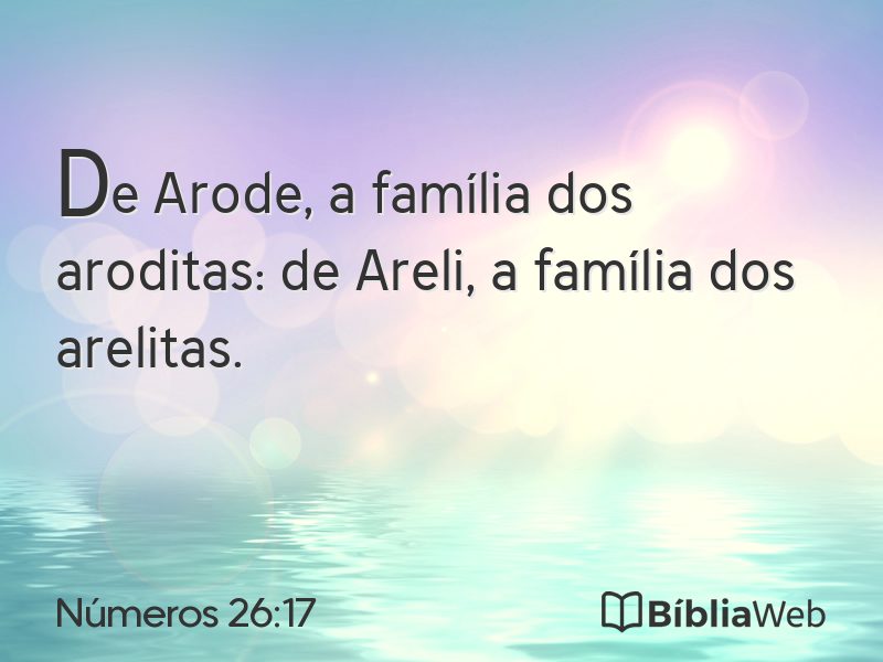 Números 26:17 em imagem para compartilhar