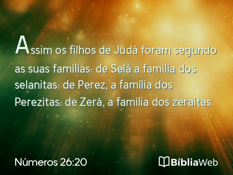 Números 26:20 em imagem para compartilhar