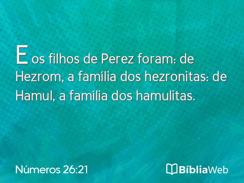Números 26:21 em imagem para compartilhar