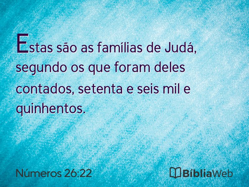 Números 26:22 em imagem para compartilhar