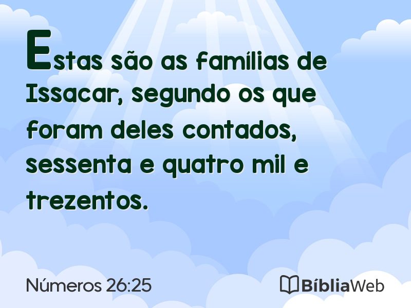 Números 26:25 em imagem para compartilhar