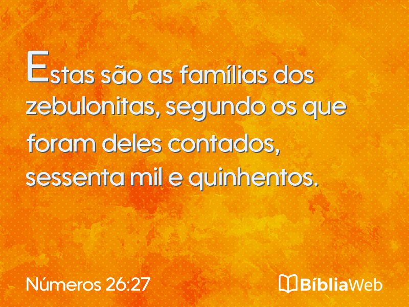 Números 26:27 em imagem para compartilhar