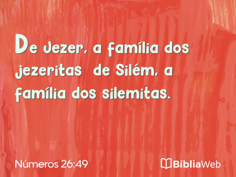 Números 26:49 em imagem para compartilhar