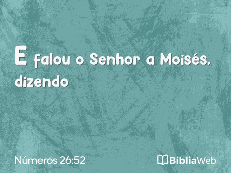 Números 26:52 em imagem para compartilhar