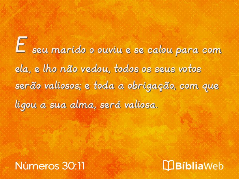 Números 30:11 em imagem para compartilhar