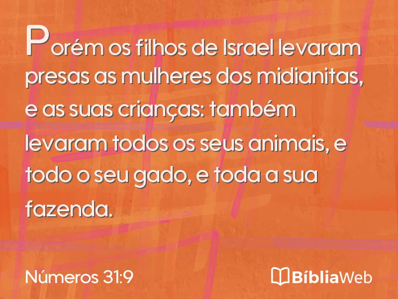 Números 31:9 em imagem para compartilhar
