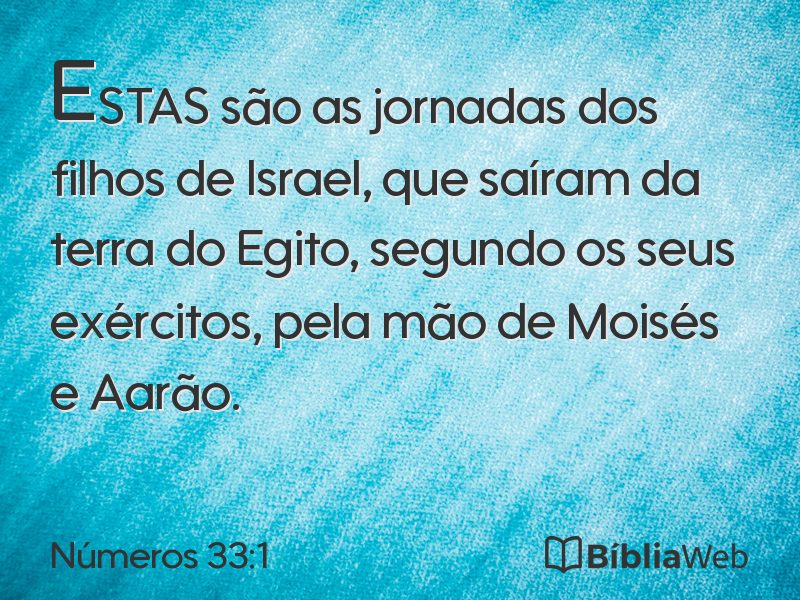 Números 33:1 em imagem para compartilhar