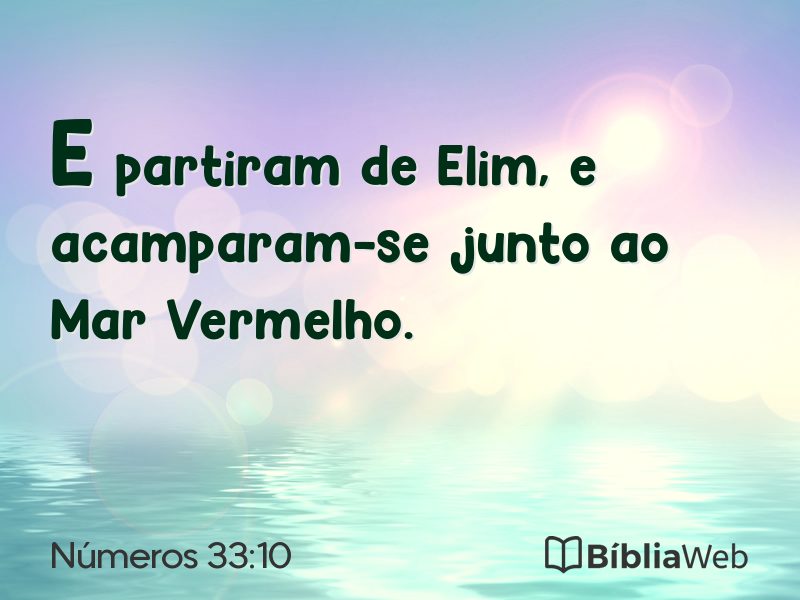 Números 33:10 em imagem para compartilhar