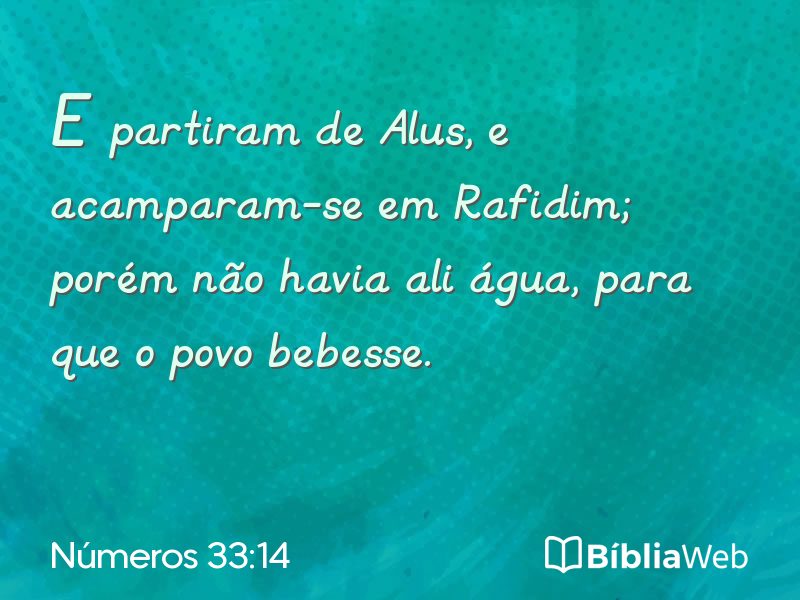 Números 33:14 em imagem para compartilhar