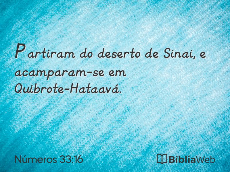 Números 33:16 em imagem para compartilhar