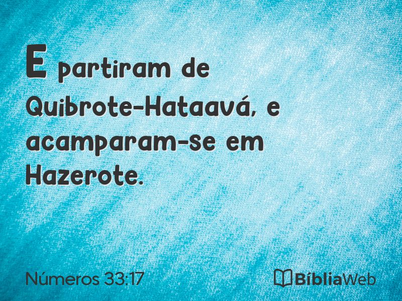 Números 33:17 em imagem para compartilhar