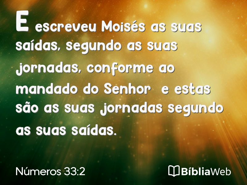 Números 33:2 em imagem para compartilhar