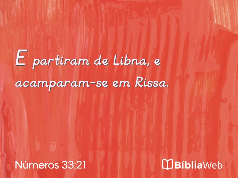 Números 33:21 em imagem para compartilhar