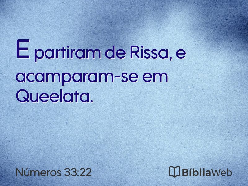 Números 33:22 em imagem para compartilhar