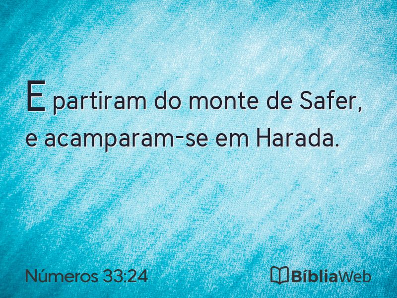 Números 33:24 em imagem para compartilhar