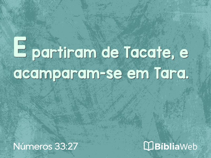 Números 33:27 em imagem para compartilhar