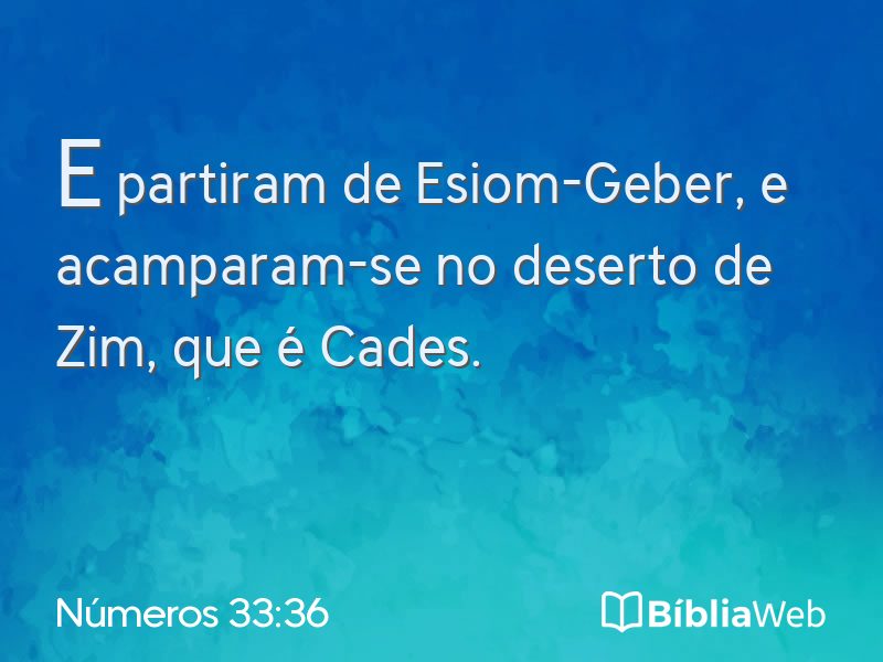 Números 33:36 em imagem para compartilhar