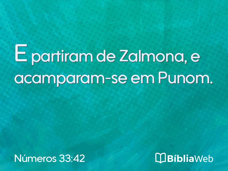 Números 33:42 em imagem para compartilhar