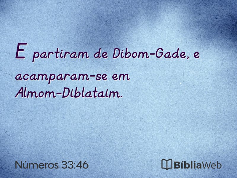 Números 33:46 em imagem para compartilhar
