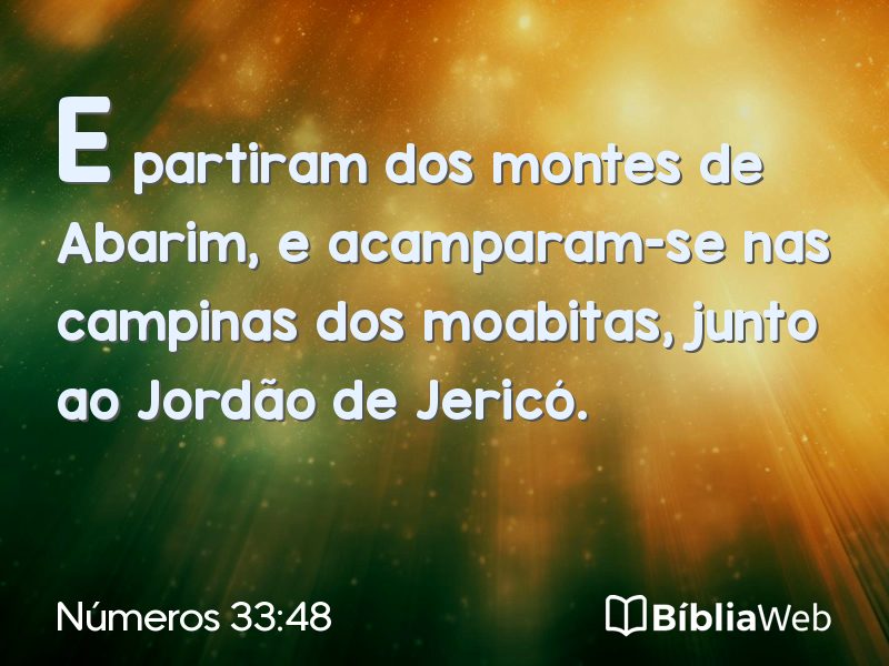 Números 33:48 em imagem para compartilhar
