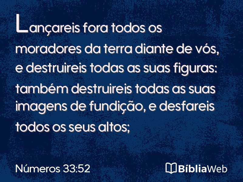 Números 33:52 em imagem para compartilhar