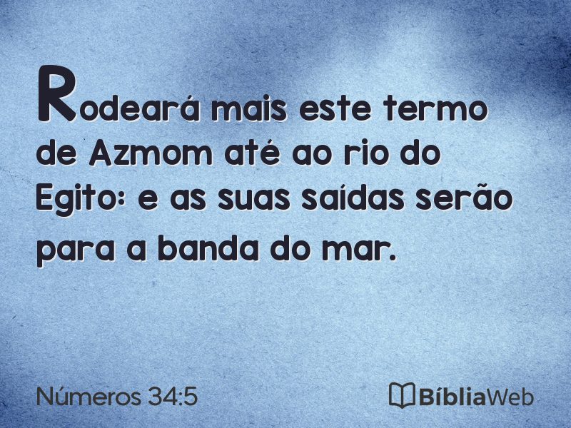 Números 34:5 em imagem para compartilhar