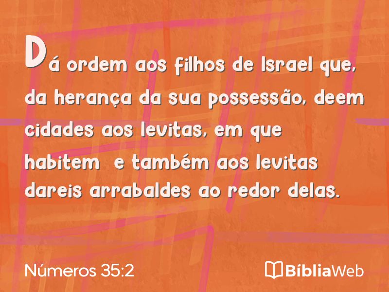 Números 35:2 em imagem para compartilhar