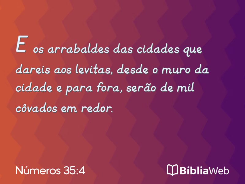 Números 35:4 em imagem para compartilhar