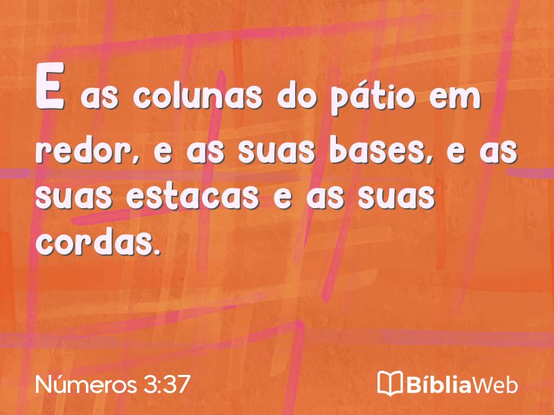 Números 3:37 em imagem para compartilhar
