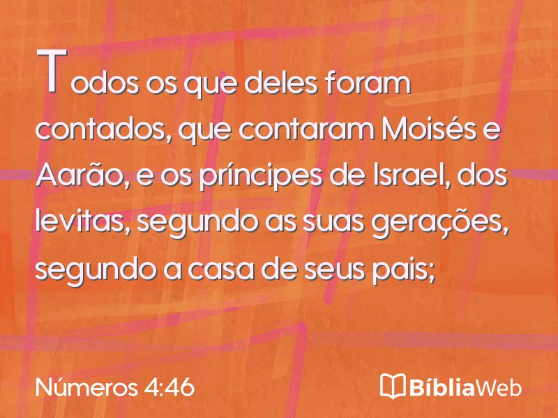 Números 4:46 em imagem para compartilhar