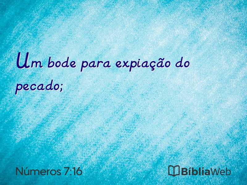 Números 7:16 em imagem para compartilhar