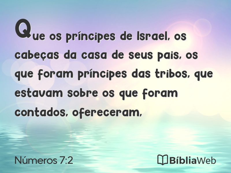 Números 7:2 em imagem para compartilhar