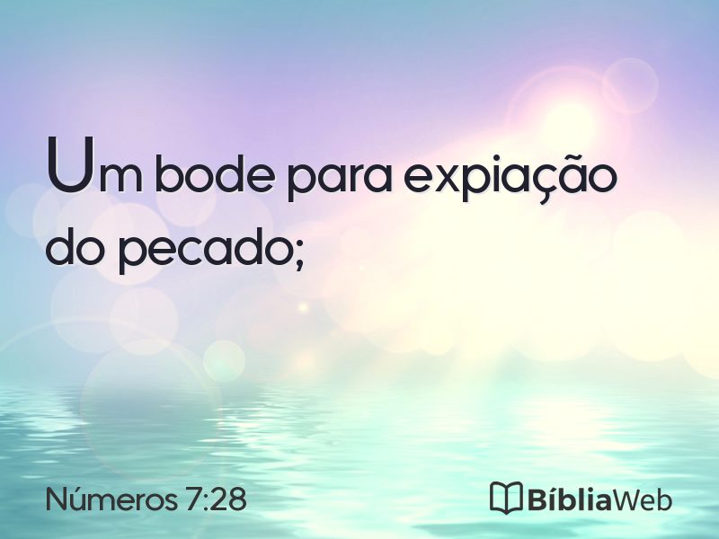 Números 7:28 em imagem para compartilhar