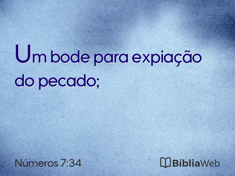 Números 7:34 em imagem para compartilhar