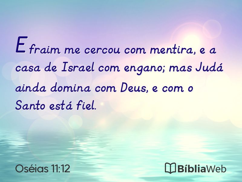 Oséias 11:12 em imagem para compartilhar